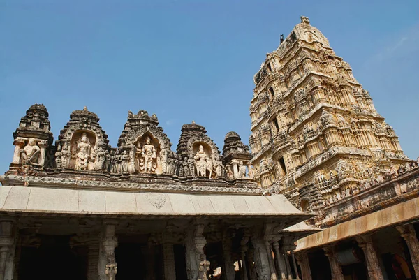 Ranga Mandapa Kangiri Gopura Virupaksha Temple Hampi Karnataka Índia Centro — Fotografia de Stock