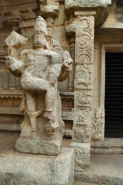 Dwarpala Lado Esquerdo Entrada Para Santuário Principal Achyuta Raya Temple — Fotografia de Stock