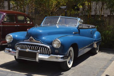 Kharadi, Pune, Maharashtra, 1 Nisan 2018, 1946 Buick Super Vccci Vintage ve klasik otomobil Rallisi