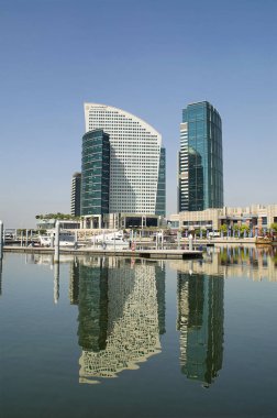 Dubai, Birleşik Arap Emirlikleri, dubai Körfezi kıyısında binalar