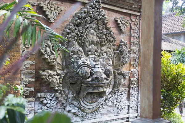 Escultura Ubud Palace Indonésia Palácio Residência Oficial Família Real Ubud — Fotografia de Stock