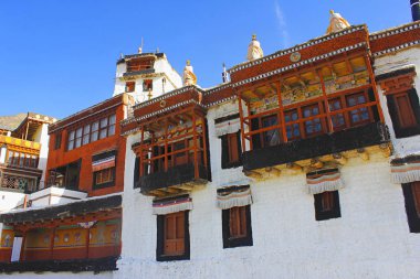 Diskit manastır veya Diskit Gompa en eski ve en büyük Budist manastır var. Nubra Vadisi Ladakh, Hindistan.