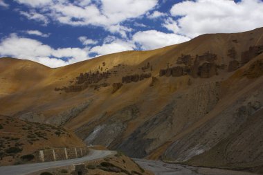 Mountain view Pang, Jammu ve Keşmir Hindistan Devlet adlı.