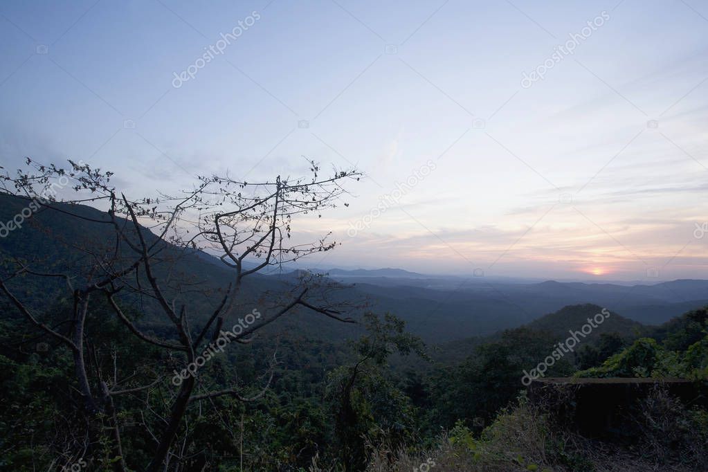 Scenic views of Western ghats of Maharshtra state of India