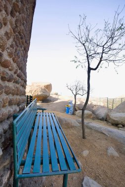 Tezgah gözlem noktası, Daroji ayı kutsal Hampi, Karnataka, Hindistan.