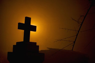 Çapraz goan evinin önünde, Hindistan.