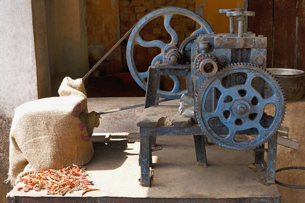 Sugarcane Machine Ponda Market Sattari Goa — Stock Photo, Image