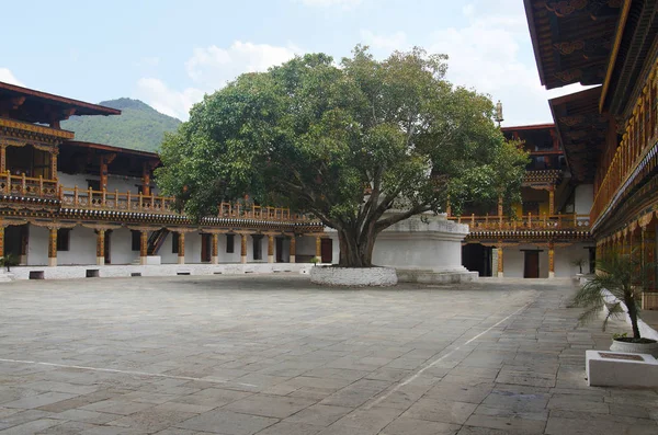 Pungtang Dechen Photrang Dzong Palácio Grande Felicidade Vista Interna Centro — Fotografia de Stock