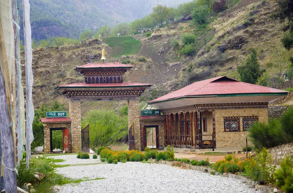 Ingresso Museo Nazionale Fondata Nel 1968 Nell Antico Edificio Dzong — Foto Stock