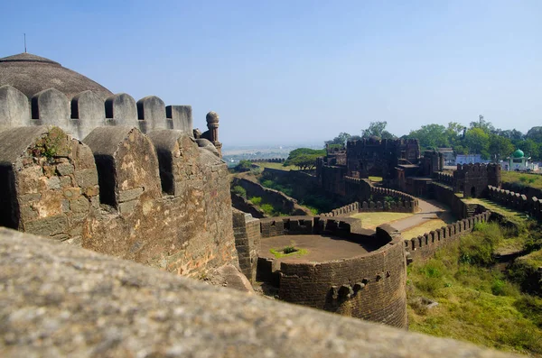 Panaromische Ansicht Der Festung Bidar Bidar Karnataka Indien — Stockfoto