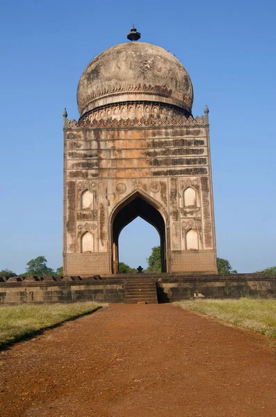 Tumba Ali Barid Shah Bidar Karnataka India — Foto de Stock