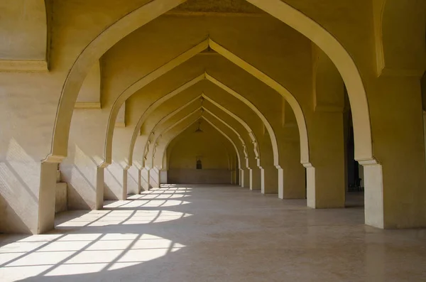 Long Interior Architectural View Jama Masjid Gulbarga Karnataka India — Stock Photo, Image