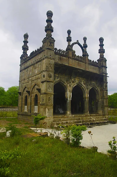 Gesneden Damadi Masjid Ahmednagar Staat Maharashtra — Stockfoto