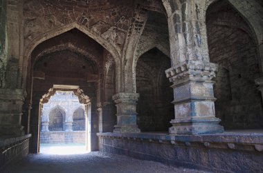 Fort Panhala, Kolhapur, Maharashtra India kısmi görünümünü