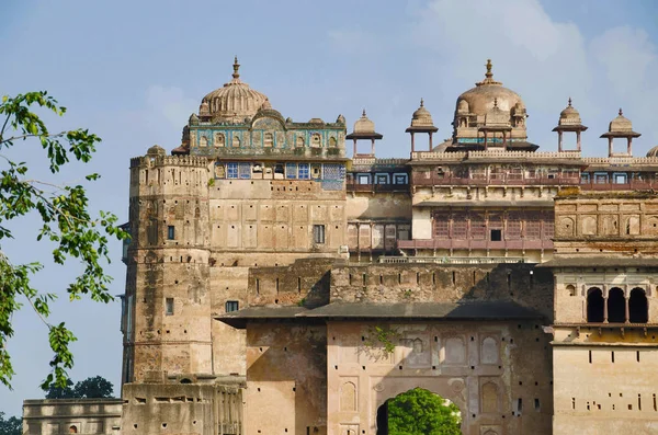 Vista Esterna Orchha Palace Fort Orchha Madhya Pradesh India — Foto Stock