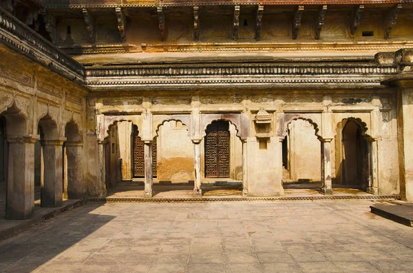 Vue Intérieure Palais Jahangir Complexe Orchha Palace Fort Orchha Madhya — Photo