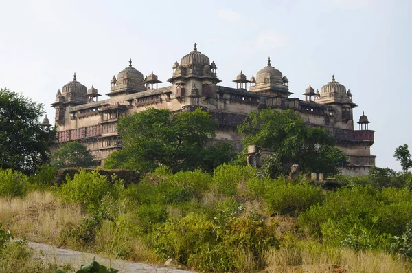 Külső Nézet Keszeg Mahal Palota Orchha Fort Complex Orchha Madhya — Stock Fotó