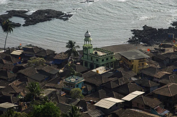 Falu Közelében Anjarle Beach Konkan Maharashtra India — Stock Fotó