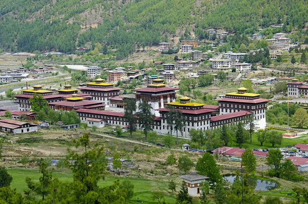 王の宮殿の長い目で見る Dechencholing Palace Thimphu として知られています ブータン — ストック写真