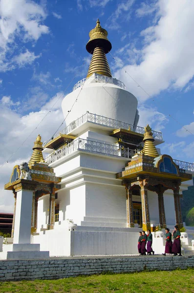 Τιμπού Chorten Επίσης Γνωστή Θίμφου Chorten Μνημείο Μπουτάν — Φωτογραφία Αρχείου