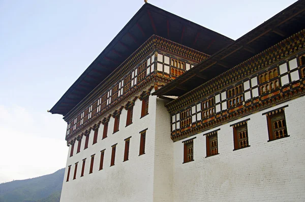 Vista Parziale Del Palazzo Del Conosciuto Come Palazzo Dechencholing Thimphu — Foto Stock