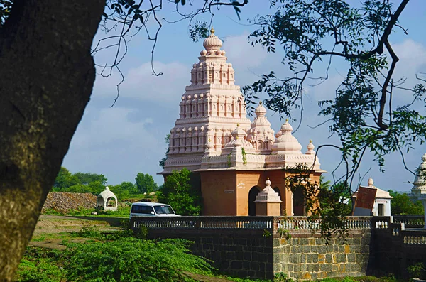 Doğal Görünümünü Bir Tapınak Sangameshwar Tulapur Yakınında Maharashtra India — Stok fotoğraf