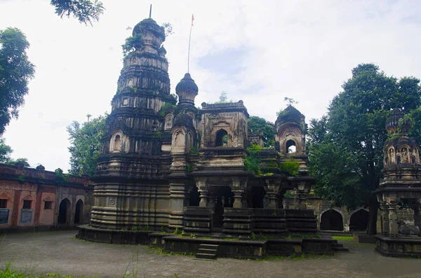 Vista Templo Mahuli Sangam Satara Maharashtra Índia — Fotografia de Stock