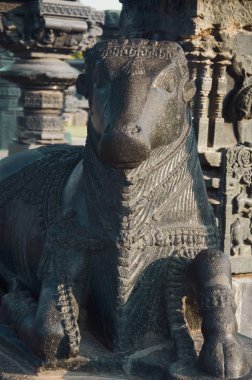 Nandi Bull, Ramappa Tapınağı, Kalleda Telangana Hindistan