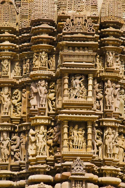 Devi Jagdamba Väggskulpturer Varaha Och Andra Västra Gruppen Khajuraho Madhya — Stockfoto