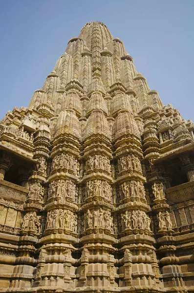 Kandariya Mahadev Temple Shikara Top View Western Group Khajuraho Madhya Royalty Free Stock Images
