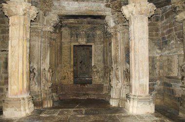 Chitragupta Tapınağı, Sanctum - güneş tanrısı Chariot, Batı grubu, Khajuraho, Madhya Pradesh, Hindistan, UNESCO Dünya Miras Listesi