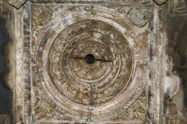 Vamana Tapınağı, Mandapa - tavan, Doğu Grubu, Khajuraho, Madhya Pradesh, Hindistan Unesco Dünya Mirası