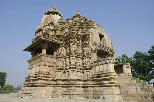 Vamana Tempel Gevel Zuid Oost Uitzicht Oostelijke Groep Khajuraho Madhya — Stockfoto