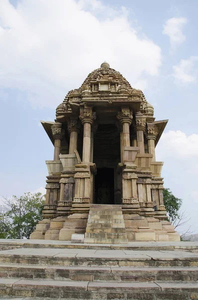 Chaturbhuj Tapınağı Cephe Genel Görünüm Güney Grubu Khajuraho Madhya Pradesh — Stok fotoğraf