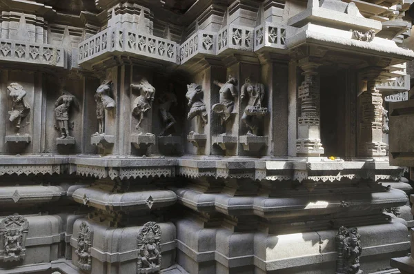 Figuras Talladas Paredes Templo Bhuleshwar Yavat Maharashtra India —  Fotos de Stock