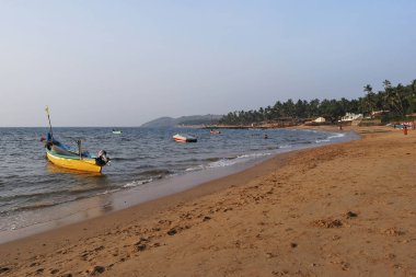 Canacona Beach, Goa, Hindistan, Aralık 2008, turist Palolem Beach