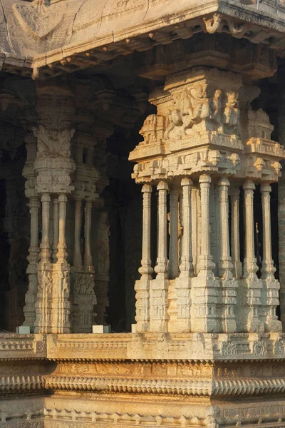 Pilares Musicales Templo Vittala Hampi Karnataka India —  Fotos de Stock