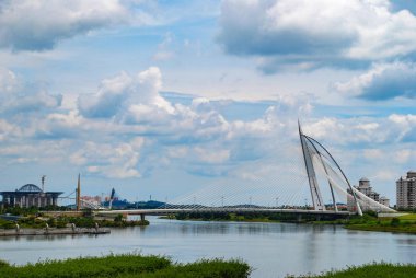 Seri Wawasan köprüsü Putrajaya, Malezya.