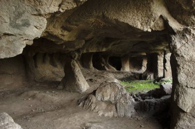 Unfinished mağara, Aurangabad mağaralar, Aurangabad, Maharashtra, Hindistan.
