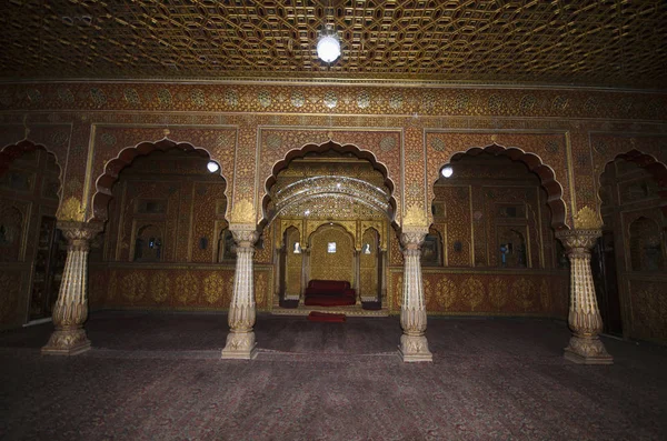 Sala de audiencia privada llamada como Anup Maha, Junagarh Fort, Bikaner, Rajastán, India . — Foto de Stock