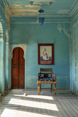Zenana mahal veya Queen 's Chambers, City Palace, Udaipur, Rajasthan, Hindistan.