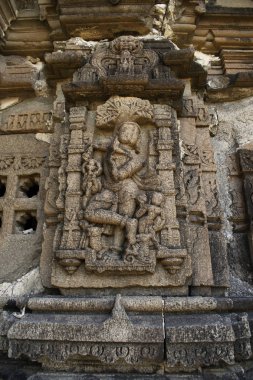 Heykeller, Anandeshwar tapınağı, Lasur, Daryapur Taluka, Amravati Bölgesi, Maharashtra, Hindistan