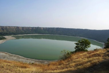 Lonar Gölü, Lonar, Buldhana Bölgesi, Maharashtra, Hindistan 