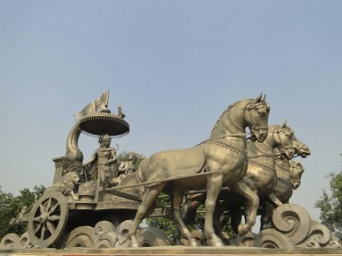 Gita Chariot, Kurukshetra, Haryana, Hindistan