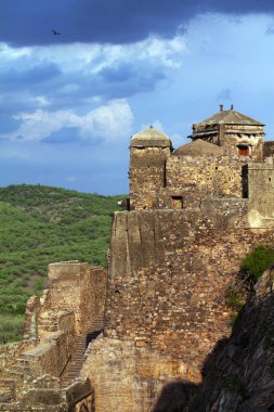 Ranthambore fort, Ranthambore, Rajasthan, Hindistan. Unesco Dünya Mirası Listesi 2013'ten bu yana