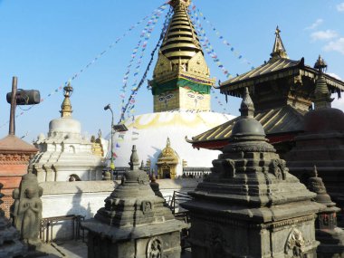 Lord Shiva, Katmandu, Nepal'e adanmış Pashupatinath tapınağı.
