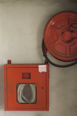 Bina için yangın söndürme sistemi, yakın çekim, Maharshtra, Hindistan.