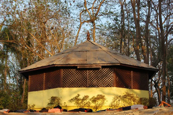 Cabana do templo vital do Senhor em Parvati paytha, Pune, Maharashtra — Fotografia de Stock