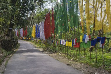 Yol Samdruptse veya dilek tepe, Sikkim, Hindistan yerine getirilmesi