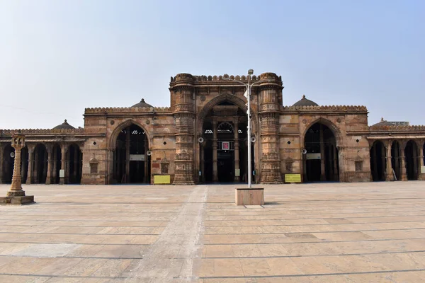 Ahmedabad Gujarat Indien Januar 2020 Frontansicht Der Jami Masjid Oder — Stockfoto